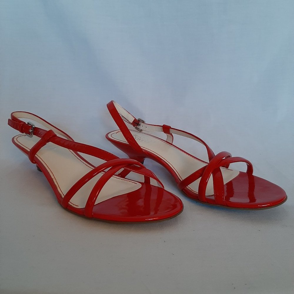 Franco Sarto red patent leather sandals